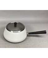 Vintage White Sauce Fondue Pot With Lid - $368.88 MXN