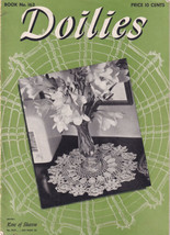 1941 Doilies Crochet Patterns Spool Cotton Book No 163 - $9.00