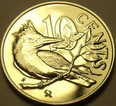 Rare Unc British Virgin Islands 1975-U 10 Cents~Kingfisher~Only 2,351 Minted~F/S - £8.57 GBP