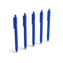 Retractable Quick Dry Gel Pens Fine Point 0.5Mm Blue 5/Pk Tr54487 - £17.40 GBP