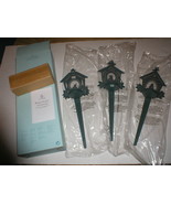 PARTYLITE AVIARY GARDEN STAKES SET OF 3 P8483 NEW IN BOX - $12.00