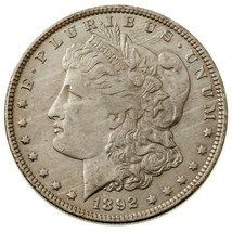 1892-O $1 Silver Morgan Dollar in AU Condition, Nice Eye Appeal &amp; Luster - £138.48 GBP