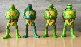Set Lot fo 4 Teenage Mutant Ninja Turtles 2007 McDonald&#39;s Happy Meal Toys - £12.53 GBP