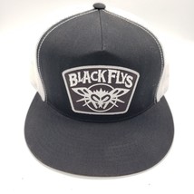BLACK FLYS Fly Savage Hat Trucker Patch Snapback Mesh Black White - £14.20 GBP
