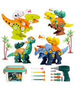 Dinosaur Toys for Kids 3-5, Take Apart Dinosaurs Toys, Shooting Construc... - £19.16 GBP