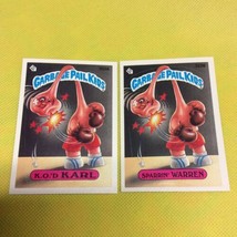 Garbage Pail Kids 1987 K.O.&#39;D Karl #322a and Sparrin Warren #322b Topps ... - £9.36 GBP