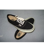 Vans Mens Black Canvas ERA Made in USA Sneakers in Box Size 7 1990s - $137.05 CAD