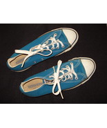 Vintage Converse All Star Chuck Taylor Lo Top Blue Sneakers Made in US S... - $82.23 CAD
