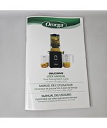 Omega OMJCSMVBBK13 Time Saving Cold Press Batch Juicer Recipe Instructio... - $13.81