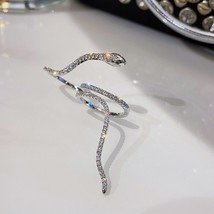 Fashion Cool Snake Shape Rings for Women Bijoux Adjustable Crystal Rings Wedding - £9.94 GBP