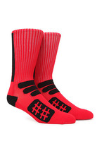 MEN&#39;S GUYS BEEN TRILL PERFORMANCE CREW RED/BLACK SOCKS  CREW  NEW $16 - $12.99