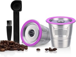 Reusable K Cups for Keurig, Stainless Steel K-Cup Coffee Pods Fit K 1.0 and 2.0 - £56.02 GBP