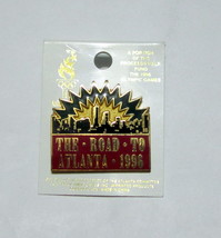 Vintage 1996 Atlanta Olympic Push Pin - The Road To Atlanta 1996 - New on Card - £15.72 GBP