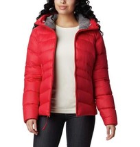 Columbia Women&#39;s Autumn Park Down Hooded Jacket Red Lily WK0292-658 - £57.76 GBP