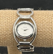 Terner Quartz Ladies Silver Tone Oval Design Watch - $14.50