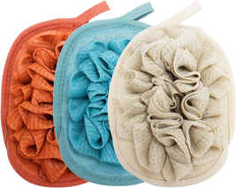 3 Pack Bath Loofah Body Sponge Brushes Pouf Bath Mesh Brush Bath Shower Glove - $16.05