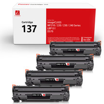 4 Pack CRG137 Toner Cartridge Compatible for Canon 137 ImageClass MF232w MF244dw - £46.42 GBP