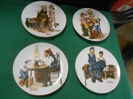 Great Collectible Four Beloved Classics Plates By Norman Rockwell - £9.08 GBP