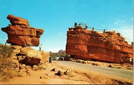 Balanced Rock And Steamboat Rock Colorado Postcard Unposted - £7.86 GBP