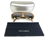 Dolce&amp;Gabbana Gafas DG 399S 664 Marrón Cuerno Redondo Monturas Con Gris ... - $116.16