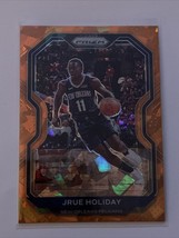 Jrue Holiday 2020-21 Panini Prizm Orange Cracked Ice Milwaukee Bucks - £3.06 GBP