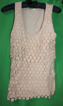 J. Crew Women&#39;s Peach Color Overlay Tiered Dot Tank Top SU12 90385 Style... - $40.26 CAD