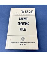 Railway Operating Rules Manual Paperback Book 1964 TM 55-200 - $443.32 MXN