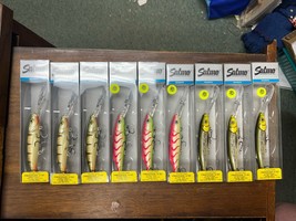 9 Salmo Freediver 12 SD UV White Bass PINK TIGER Nordic P 4 3/4&quot; Deep Cr... - $99.99