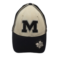 Michigan Wolverines One Fitted Baseball Cap hat Embroidered Top of the w... - £11.51 GBP