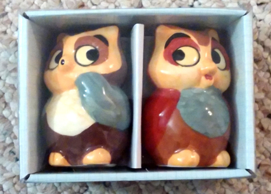 Pfaltzgraff Collectibles 2-Piece Owl salt & pepper shakers, hand painted, NEW - $9.49