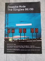 DEPECHE MODE &quot;THE SINGLES 86 TO 98&quot; ORIGINAL PROMO POSTER 19 3/4 X 27 1/... - $27.69