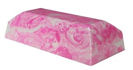 Large 298 Cubic Inches Pink Zenith Cultured Marble Cremation Urn for Ashes - £264.20 GBP