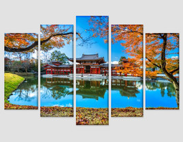Byodo-in Buddhist Temple in Kyoto Japan Canvas Art Buddhism Wall Art Gift Japane - $49.00