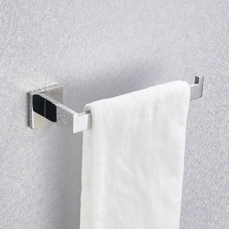 House Home Bathroom Hardware Set Chrome Robe Hook Towel Rail Bar Rack Ba... - £25.17 GBP