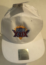 Super Bowl XXIX 29 Vintage Snapback Hat 1995 49ers vs Chargers NWT White ba2 - $17.81