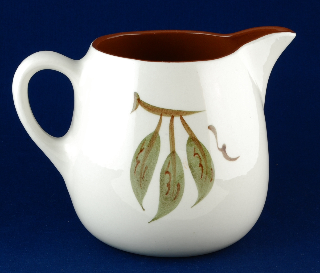 Stangl Orchard Song 8-Cup Pitcher Pottery Jug Fruit Apple Cherries Excellent Item image 3