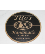 Rustic Style Tito&#39;s Vodka Wood Barrel Top Style Wall Art Sign - $37.95