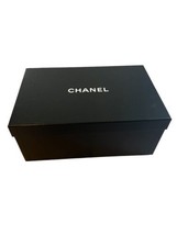 Chanel Empty Box For Shoes Black Size 13 x 8.5 X 5 Gift Box Storage - £14.63 GBP