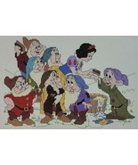 Princess Snow White Embroidery Finished 7 Dwarfs Disney Multi Color GVC - £30.63 GBP