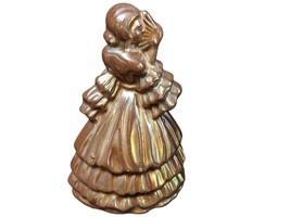 1930&#39;s Art Deco Lustre Enamel Finish Cast Iron Woman Fireplace Brush Holder - $74.25