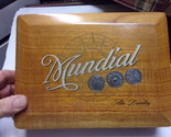 Cigar Box, Wood, mundial, 3 coins in top,   Nicaragua - $9.95