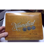 Cigar Box, Wood, mundial, 3 coins in top,   Nicaragua - £7.43 GBP