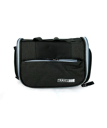 Travel Toiletry Bag Zippered Waterproof Hanging Black 9 1/2 X 7 inches - £5.28 GBP