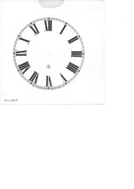 4-1/2&quot; Diameter Clock Dial Face Cardstock ROMAN &amp; ARABIC GILBERT - $4.21