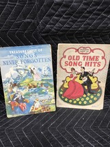 Vintage 1930&#39;s Treasure Chest Song Books Lot of 2 Old Time Hits Songs Never Forg - £3.16 GBP