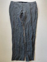 NEW Nordstrom 46x36 Blue Trim Fit Flat Front 100% Linen Mens Dress Pants - $36.39