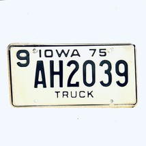 1975 United States Iowa Bremer County Truck License Plate 9 AH2039 - $18.80