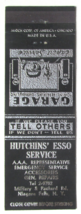 Hutchins&#39; Esso Service - Niagara Falls, New York 20 Strike Matchbook Cov... - £1.40 GBP