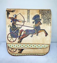pharaohs 3D Printed Leather Women Shoulder Bag Colorful Crossbody Art - £49.83 GBP
