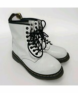 Doc Dr Martens Boots White Leather Air Wair Women’s Size 8 - €33,25 EUR
